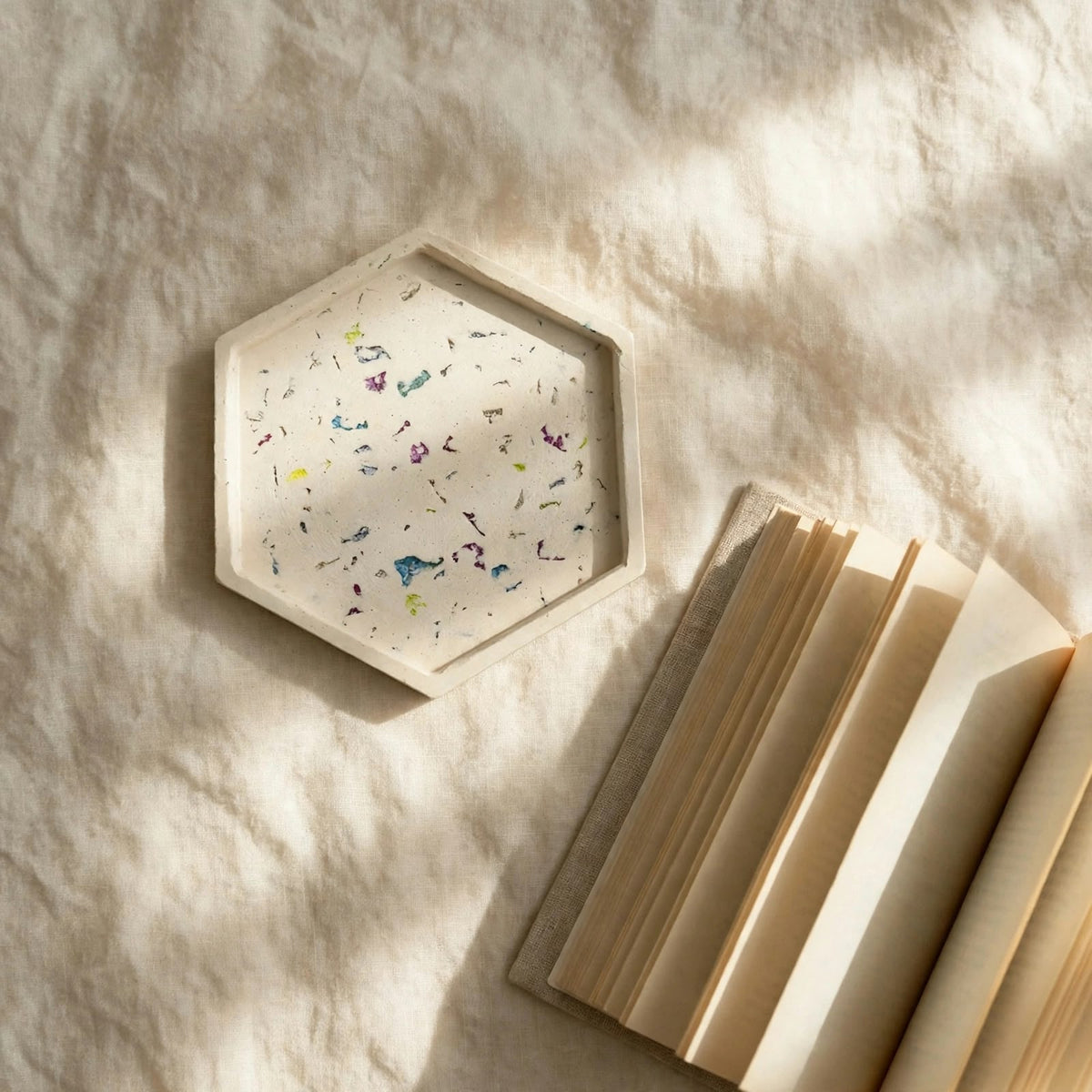 Hexa Terrazzo coaster