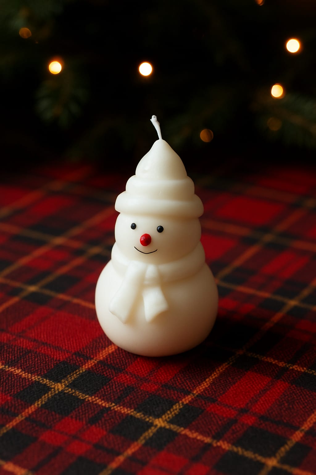 Snow Man Candle