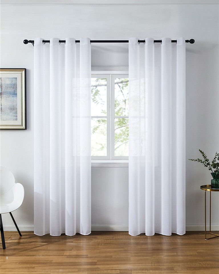 Chiffon Curtain (White)