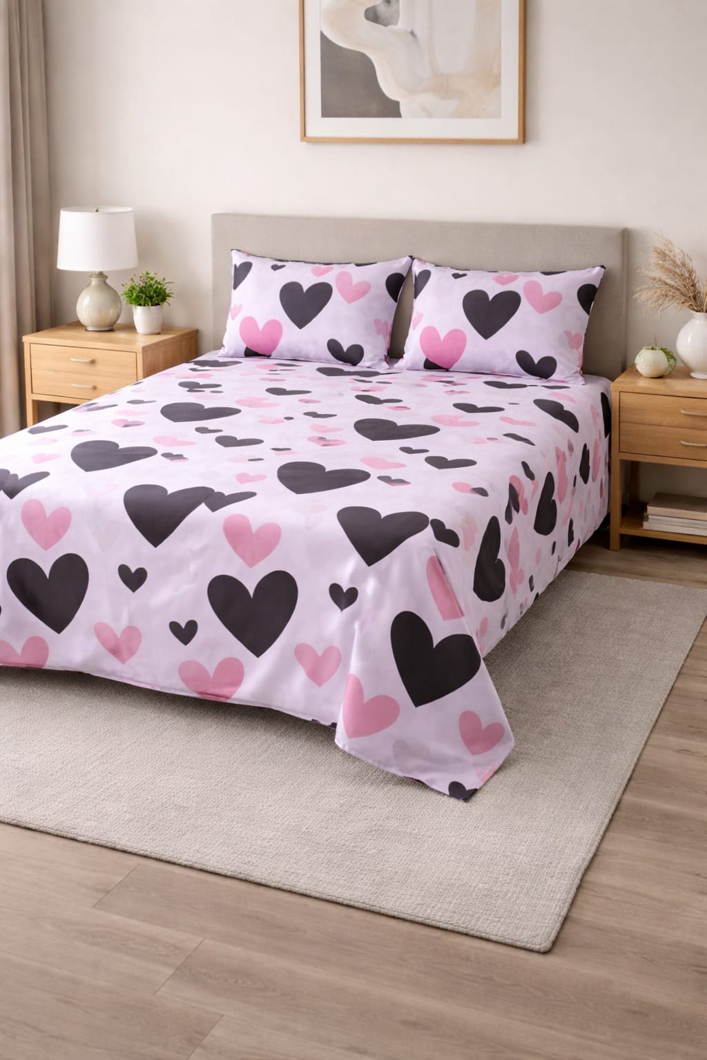Hearts pattern Bedding Set