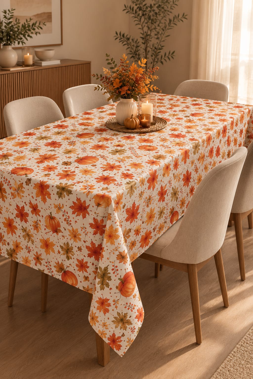 Autumn Rectangular Table Cloth 240*145 CM