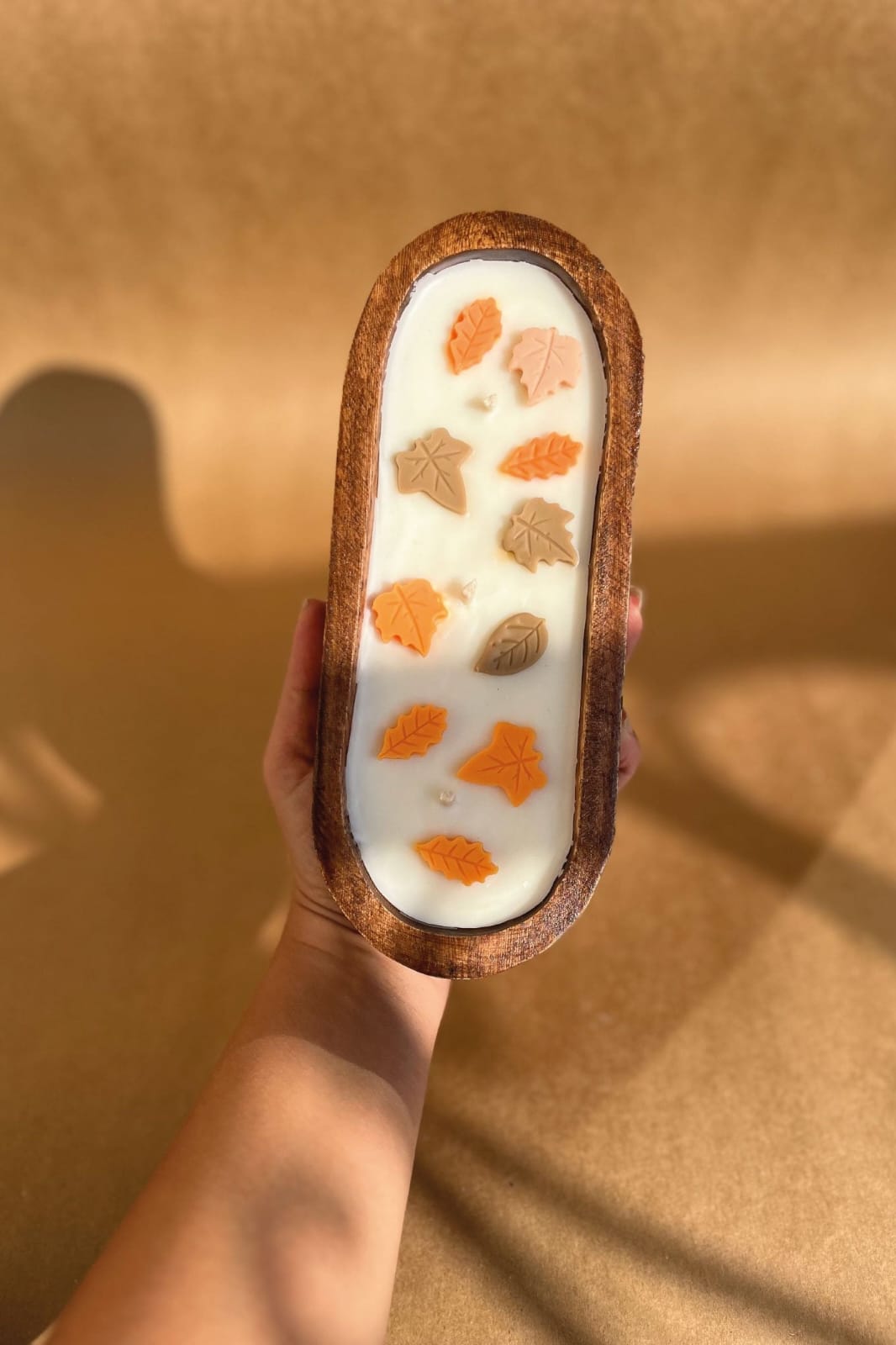 Wooden Boat Candle