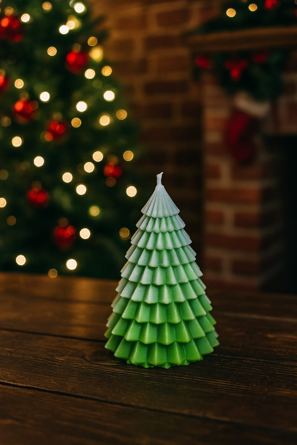 Christmas Tree Candel 10cm