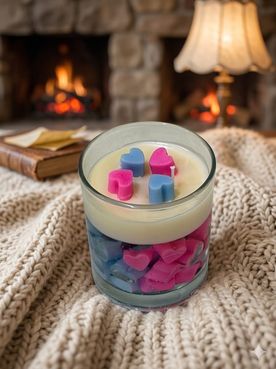 Hearts candle 150gm