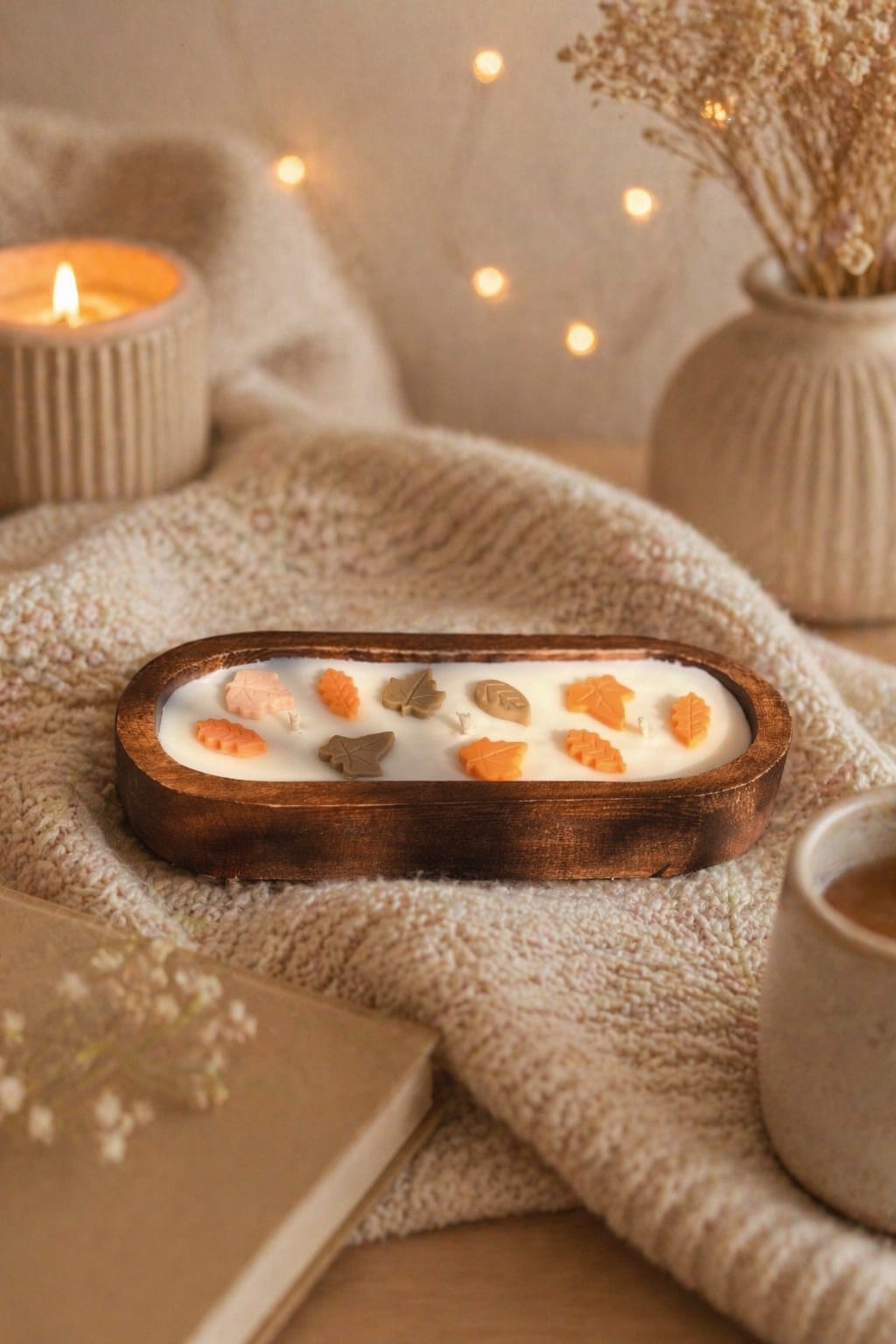 Wooden Boat Candle
