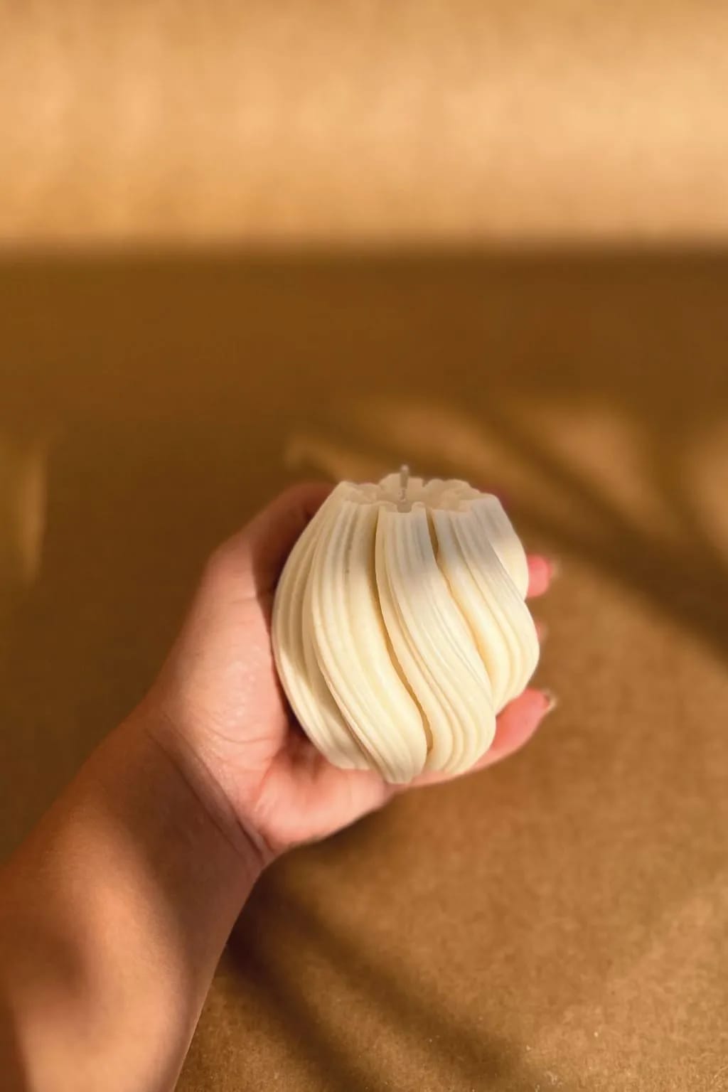 Spiral Wave Jar Candle