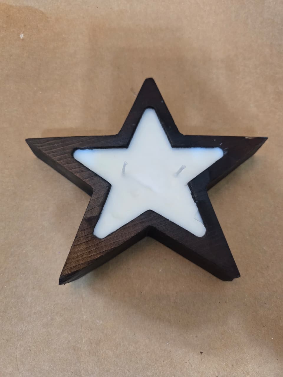 Wooden Star Candle 200gm