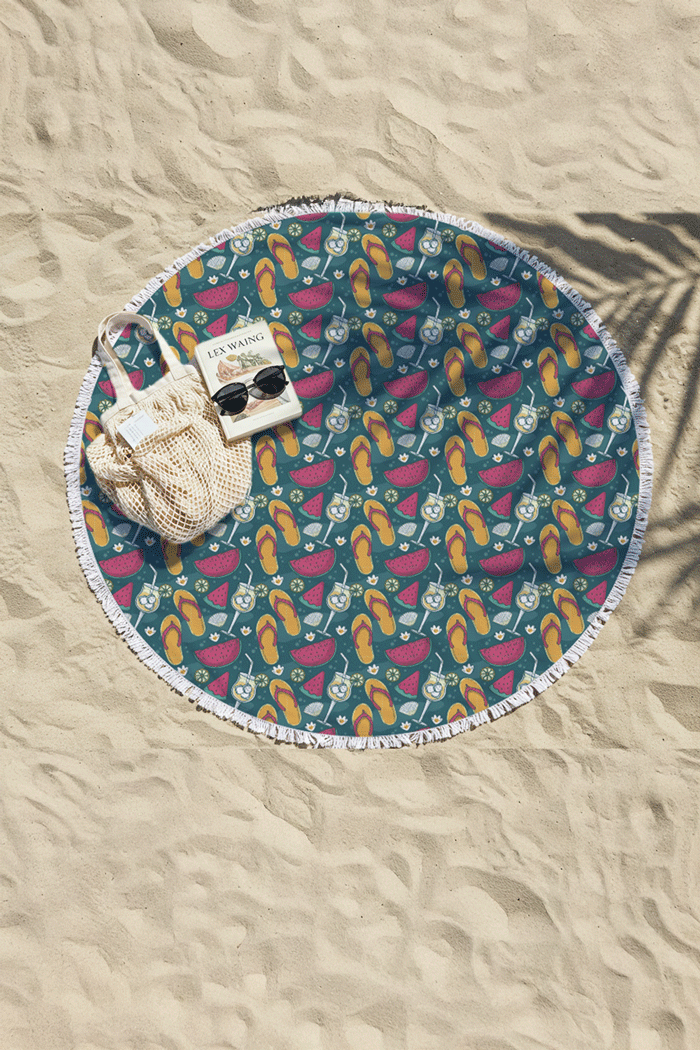 Rounded Beach Mat 140cm