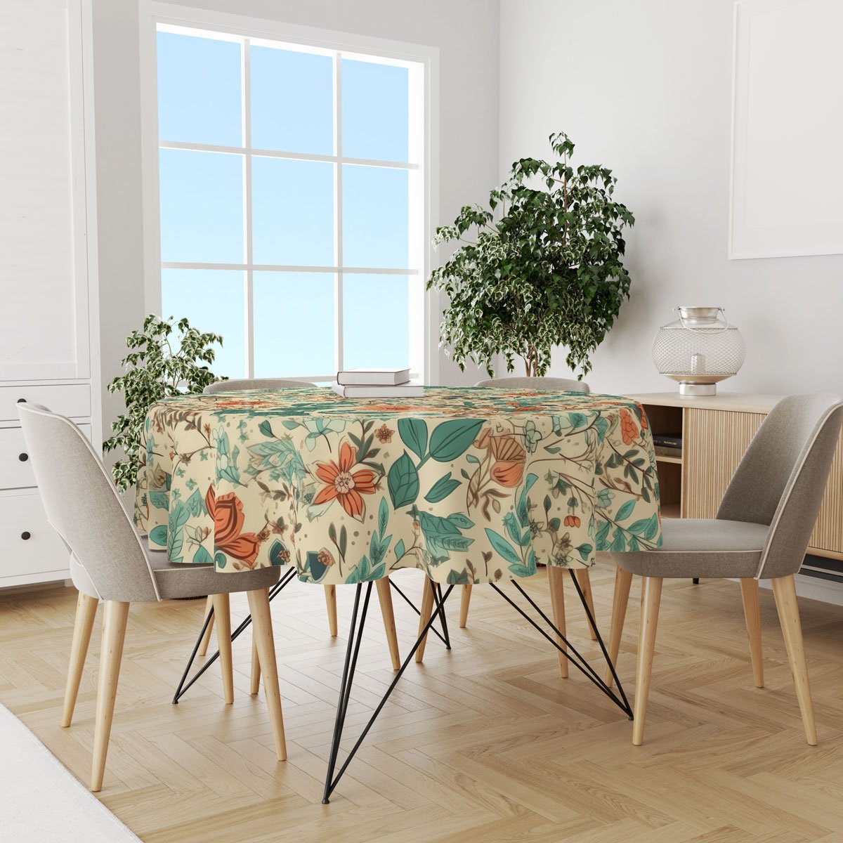 Decorative Rounded Table Cloth 140 CM