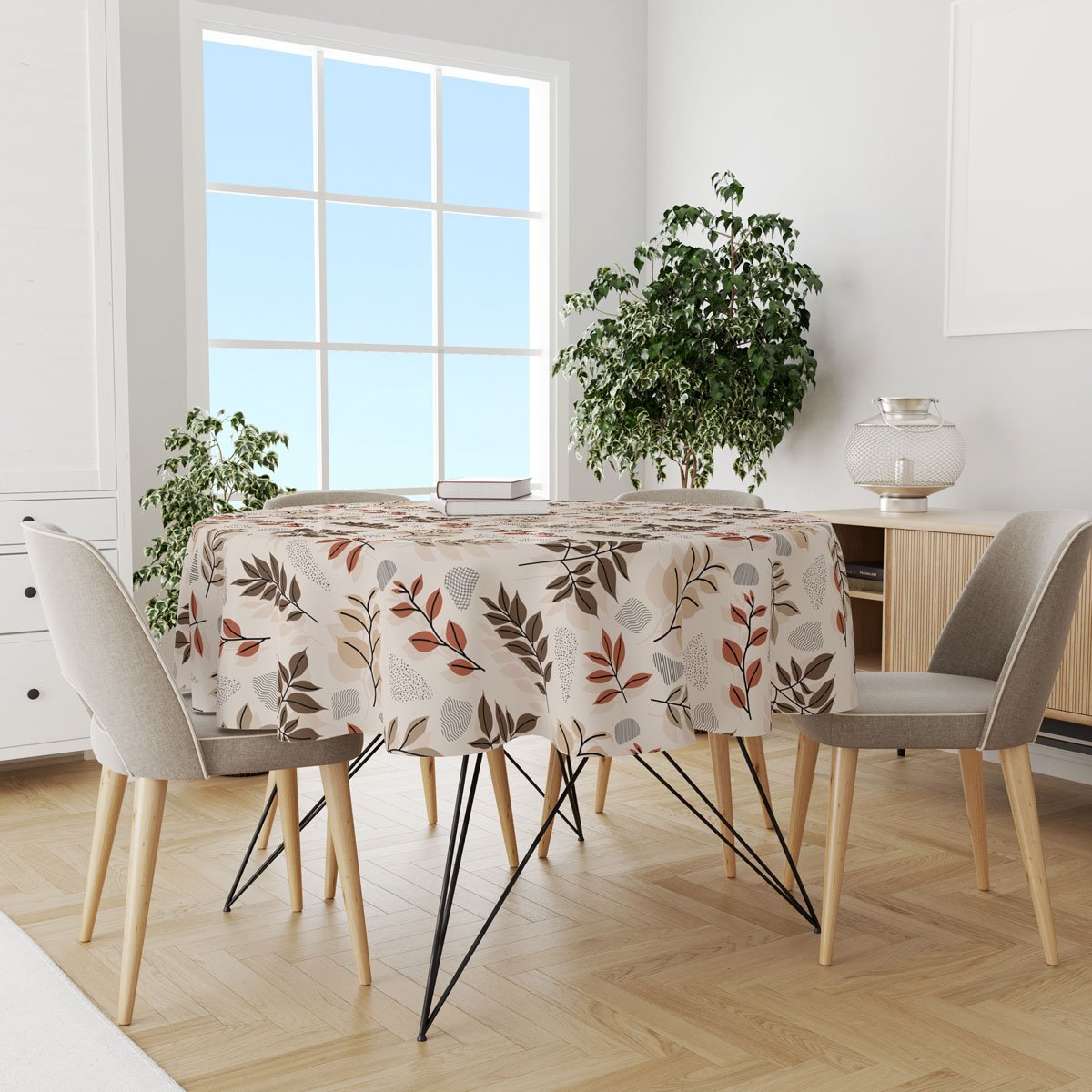 Decorative Rounded Table Cloth 140 CM