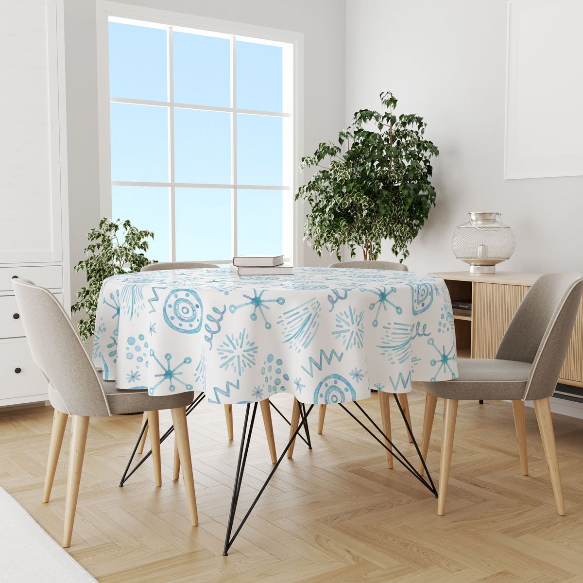 Decorative Rounded Table Cloth 140 CM