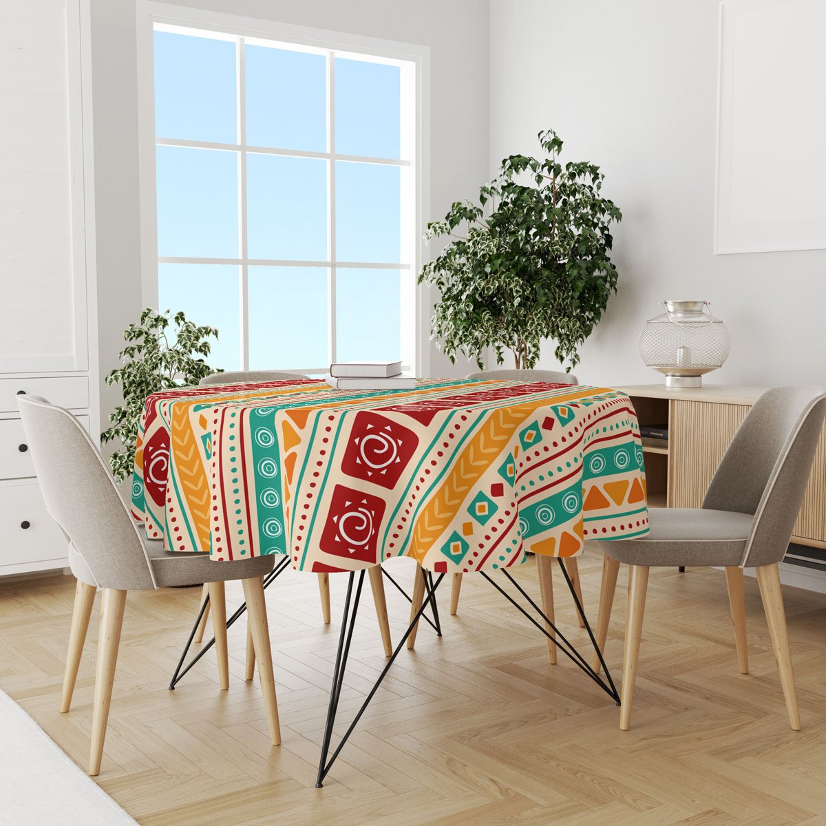 Decorative Rounded Table Cloth 140 CM