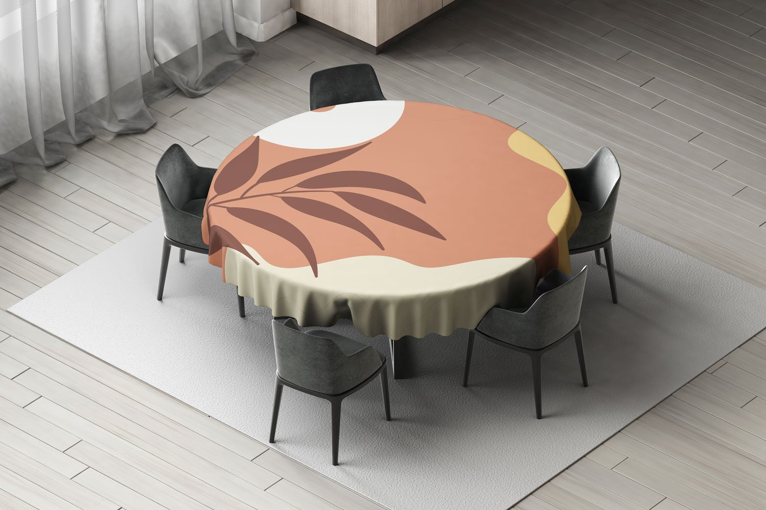 Decorative Rounded Table Cloth 140 CM
