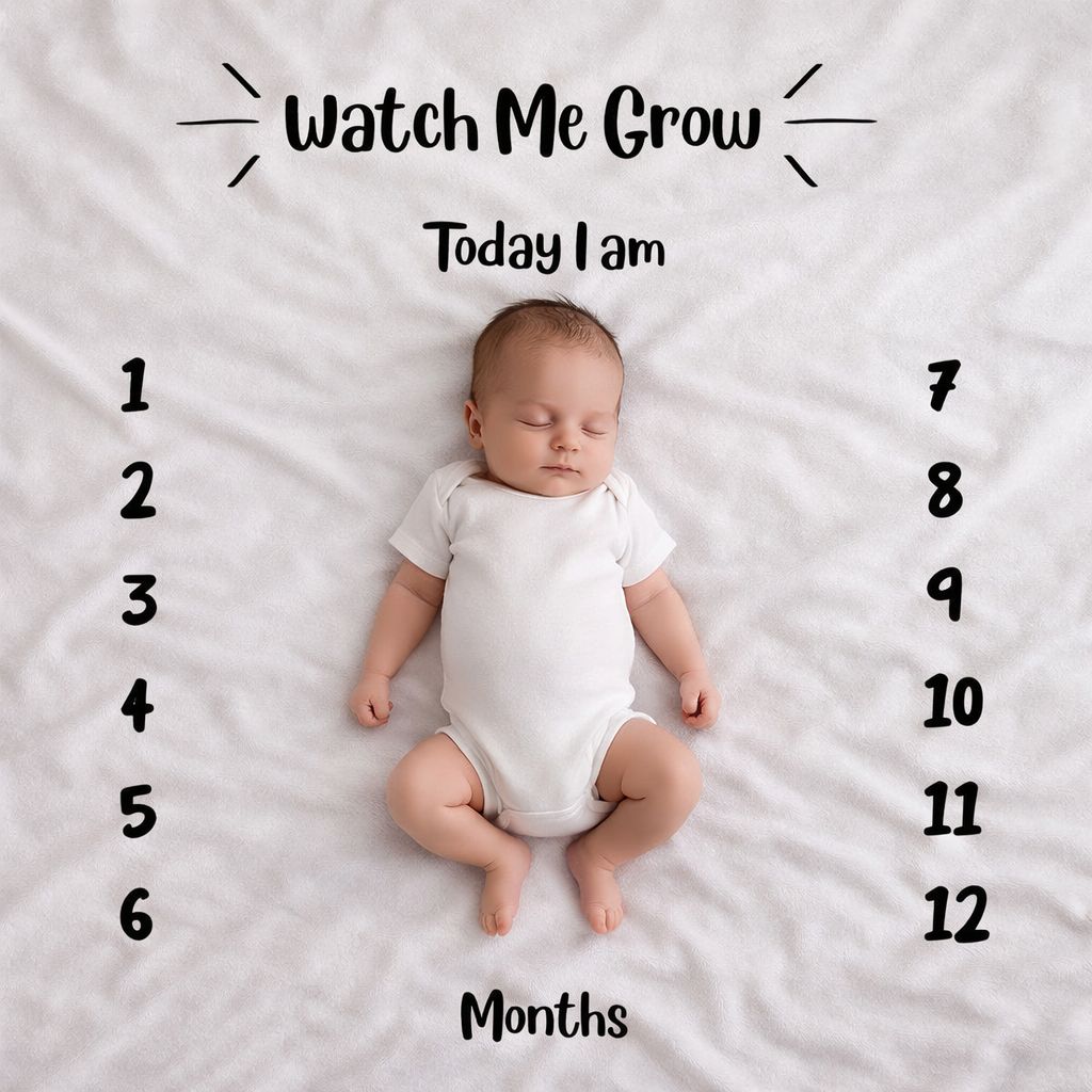 Classic "Watch Me Grow" Baby Birth mat