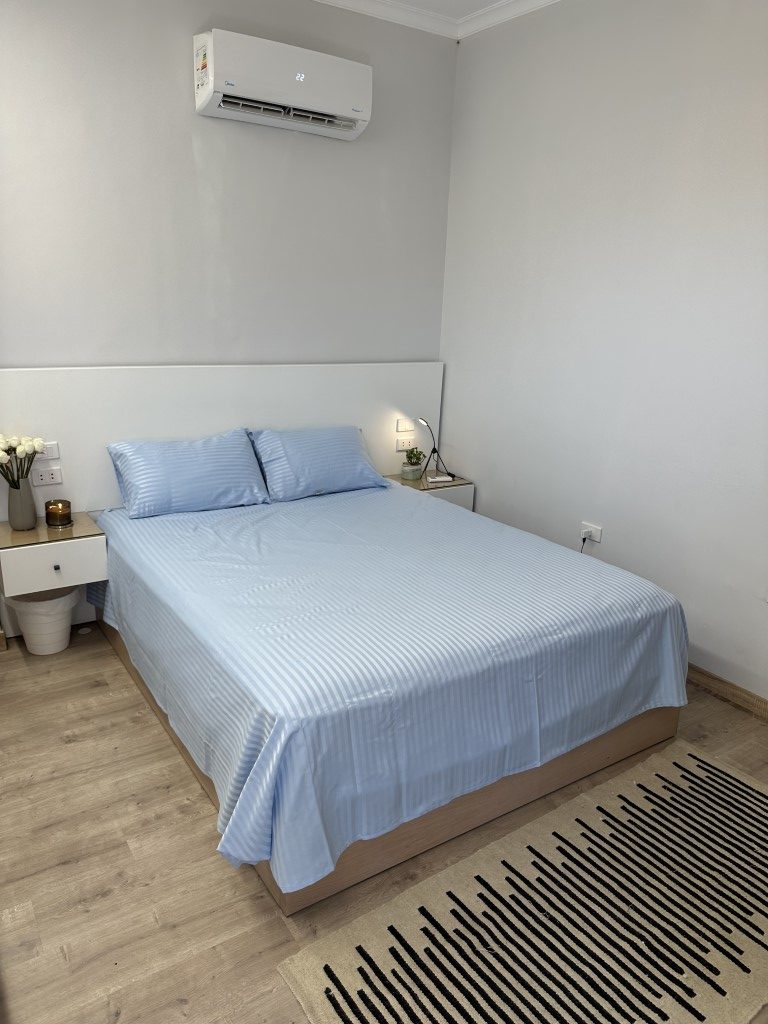 Stripe Bed Sheet Set - 3 Pieces - Light Blue