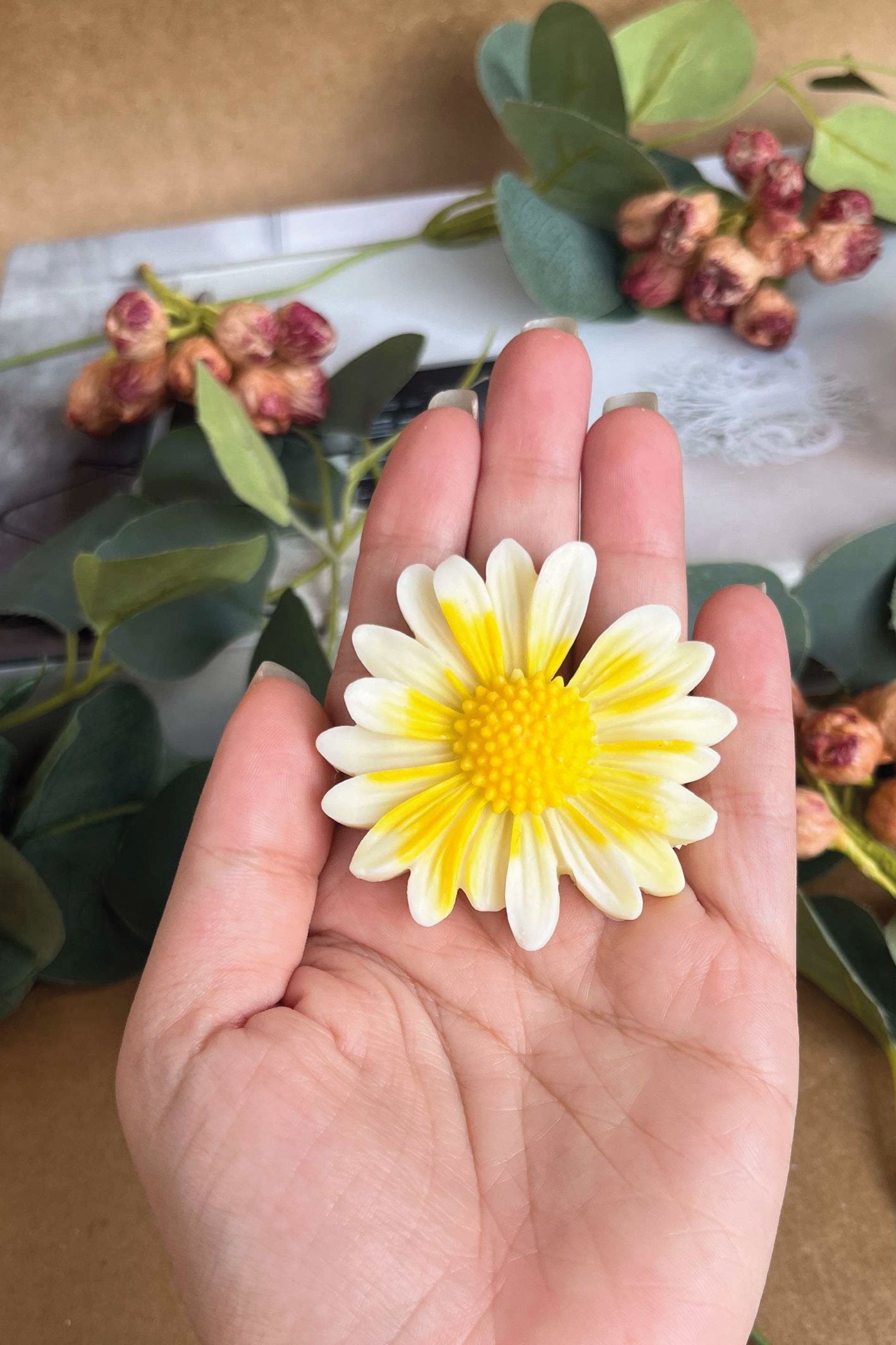 1 Mini Flower Candle