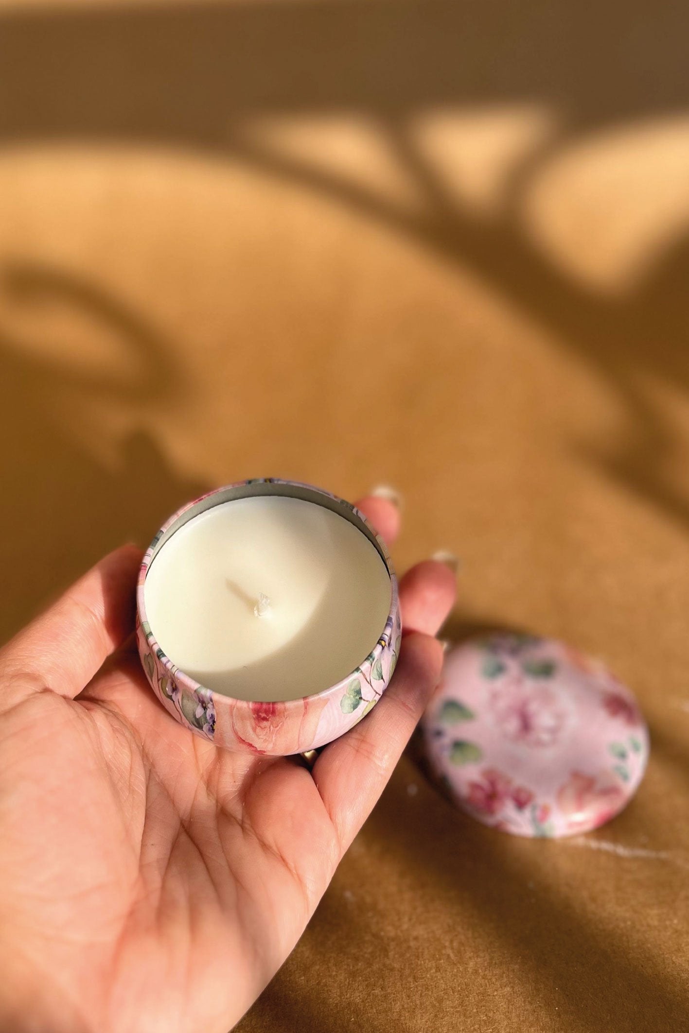 1 Mini Mandala Tin Candle