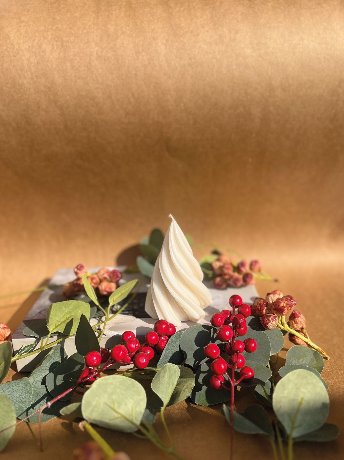 Spiral Cone Xmas Tree Candle