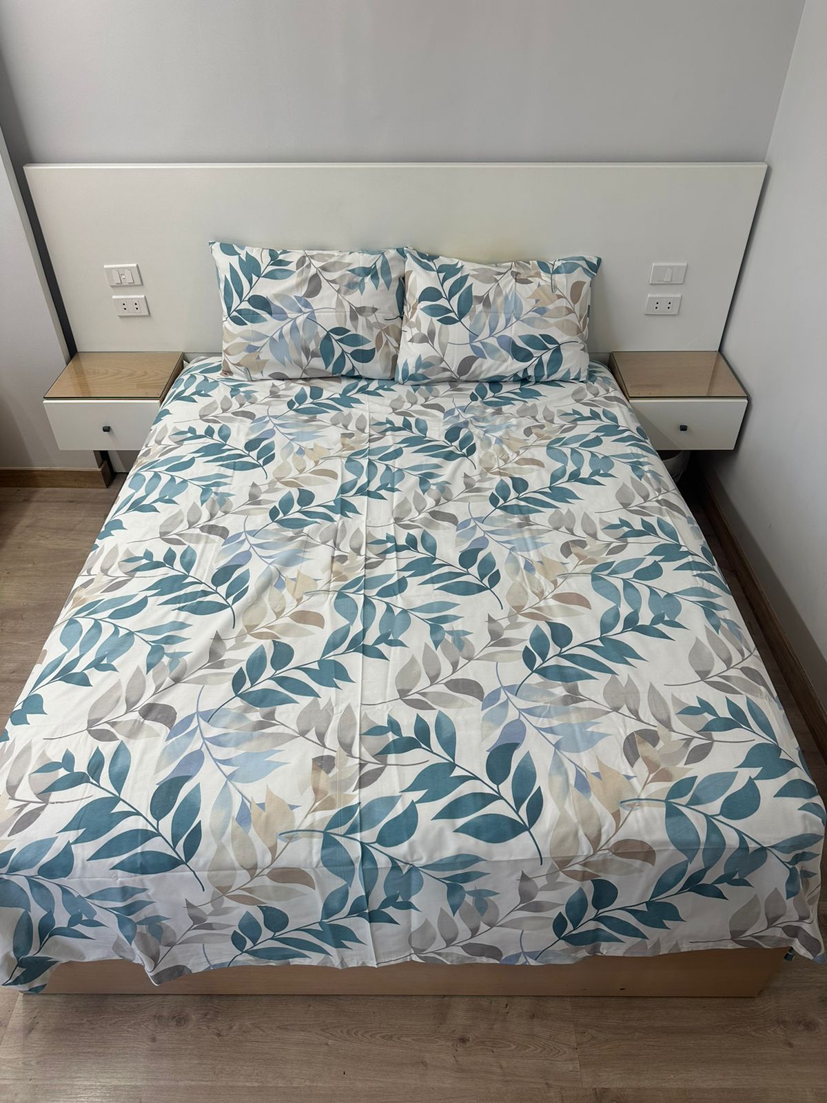 Bed Sheet Set - 3 Pieces - Multi Color Flowery