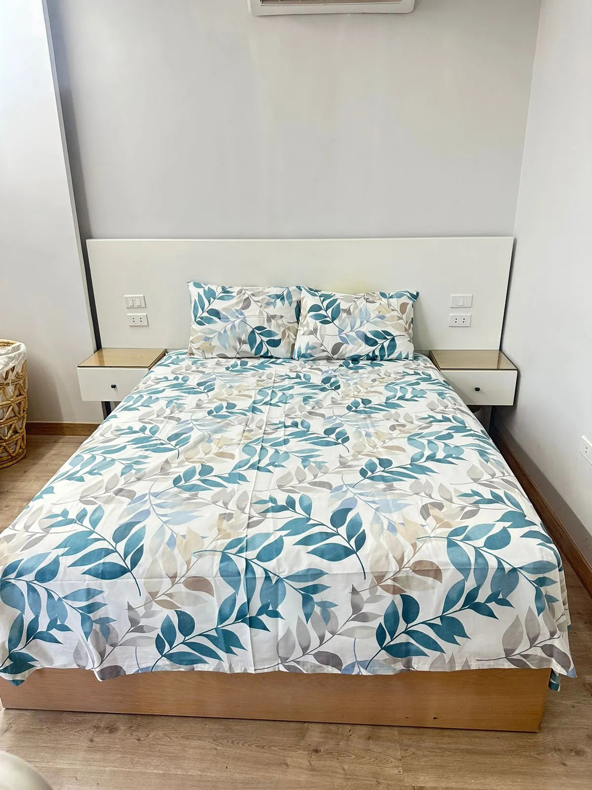 Bed Sheet Set - 3 Pieces - Multi Color Flowery