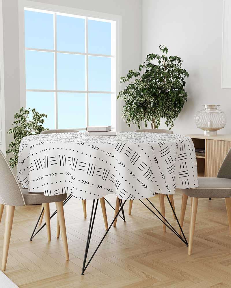 Decorative Rounded Table Cloth 140 CM