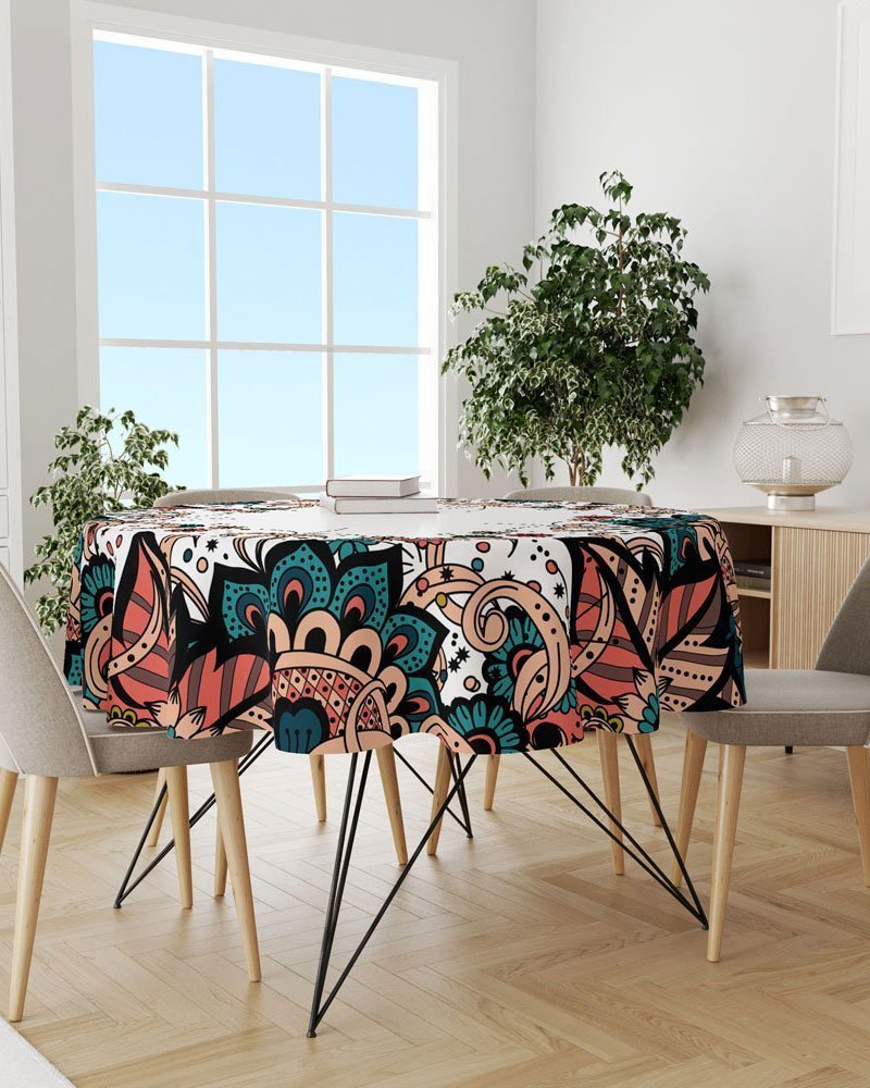 Decorative Rounded Table Cloth 140 CM