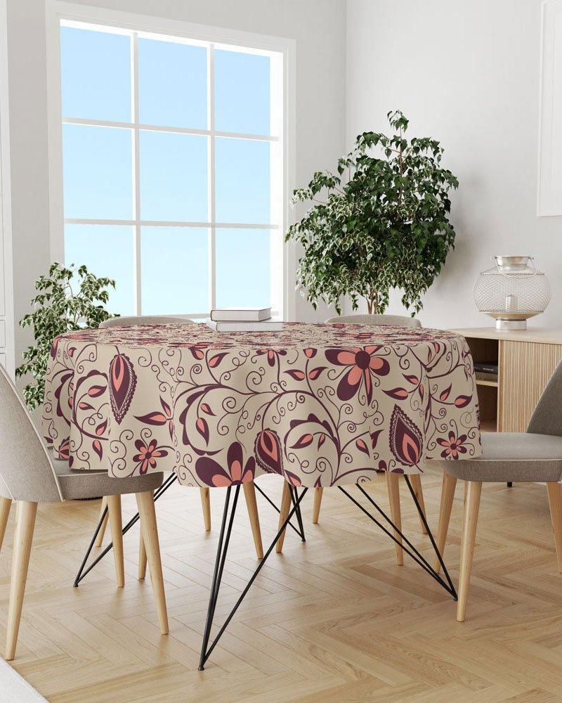 Decorative Rounded Table Cloth 140 CM