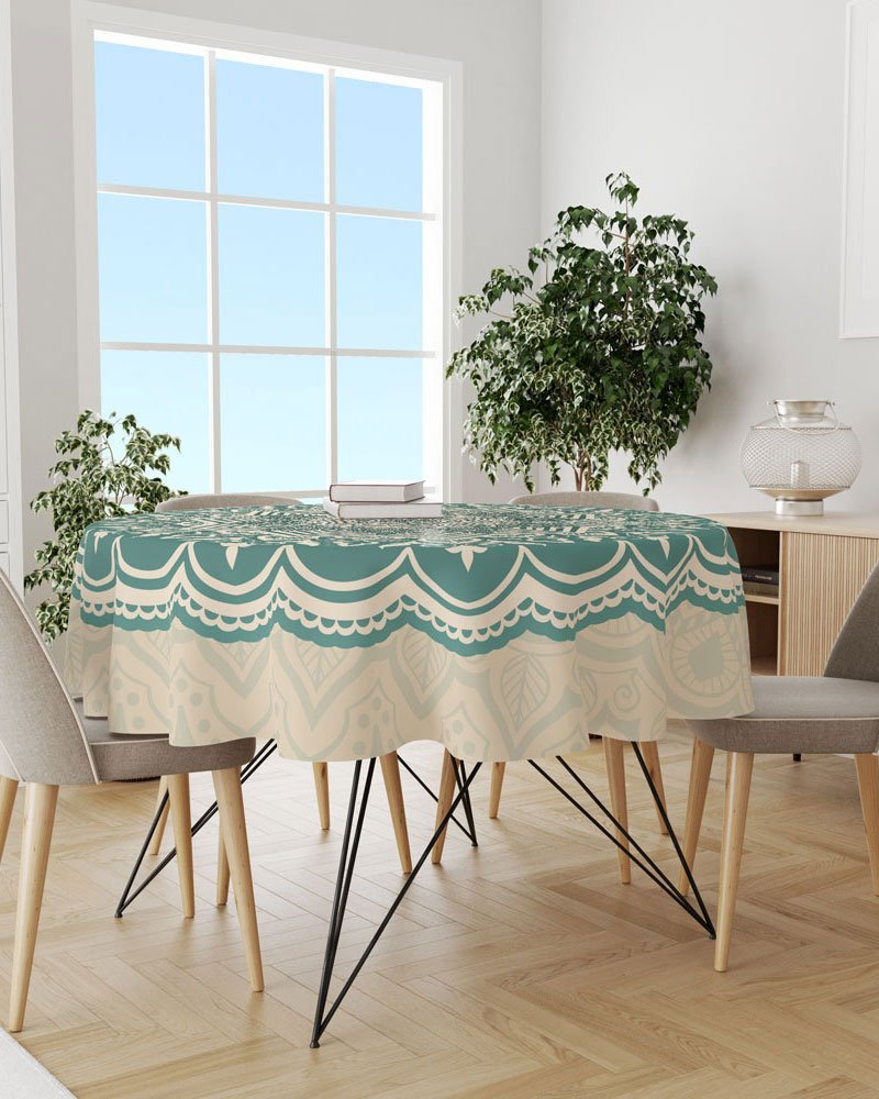 Decorative Rounded Table Cloth 140 CM