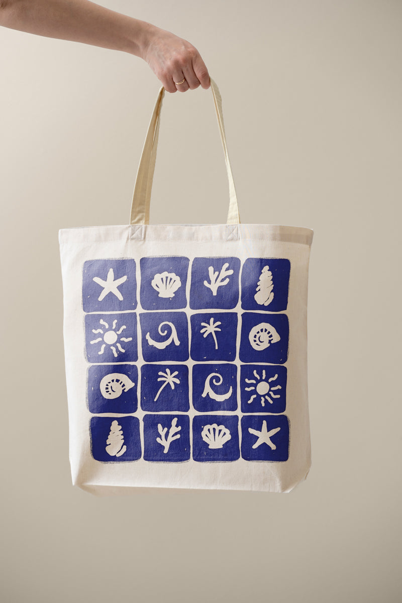 Tote Bag (Beach Icons)