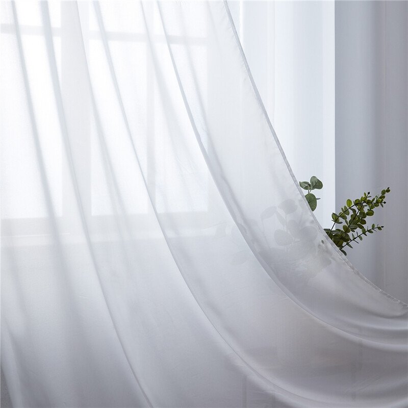 Chiffon Curtain (White)