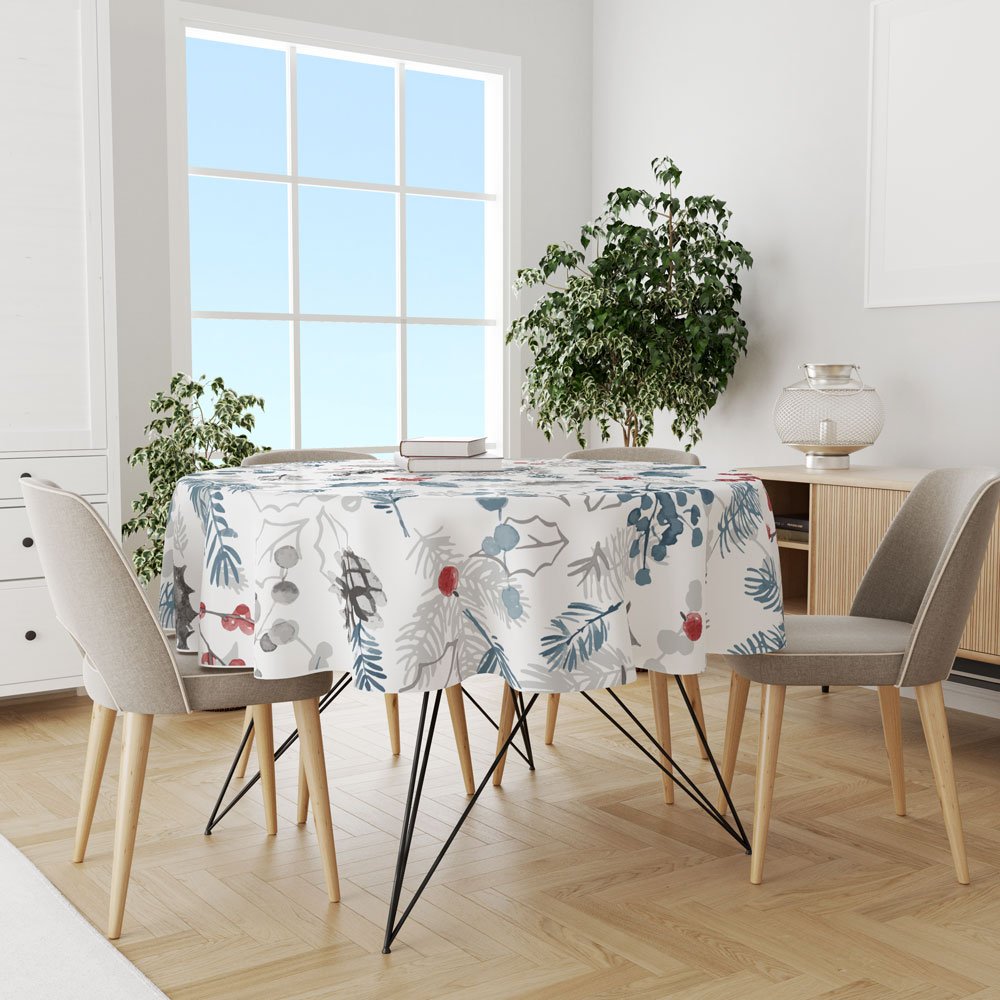 Christmas Rounded Table Cloth 140 CM