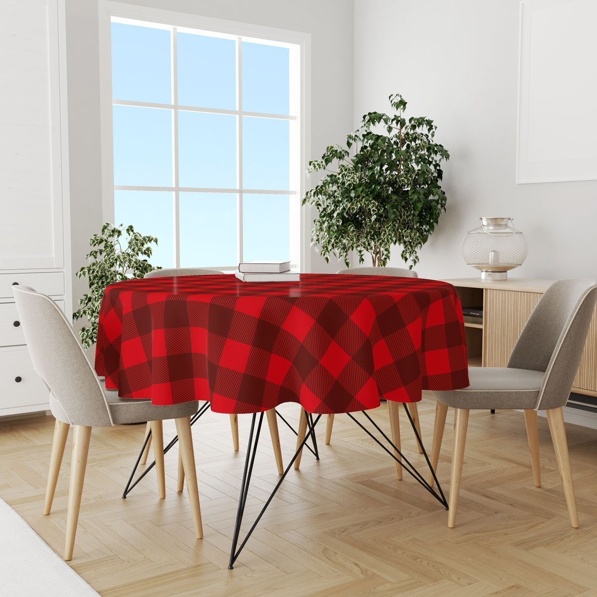 Christmas Rounded Table Cloth 140 CM