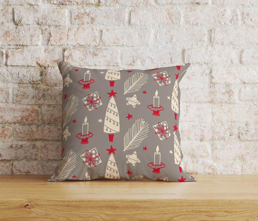 Christmas Set (4Cushions Cover + 1 Runner)