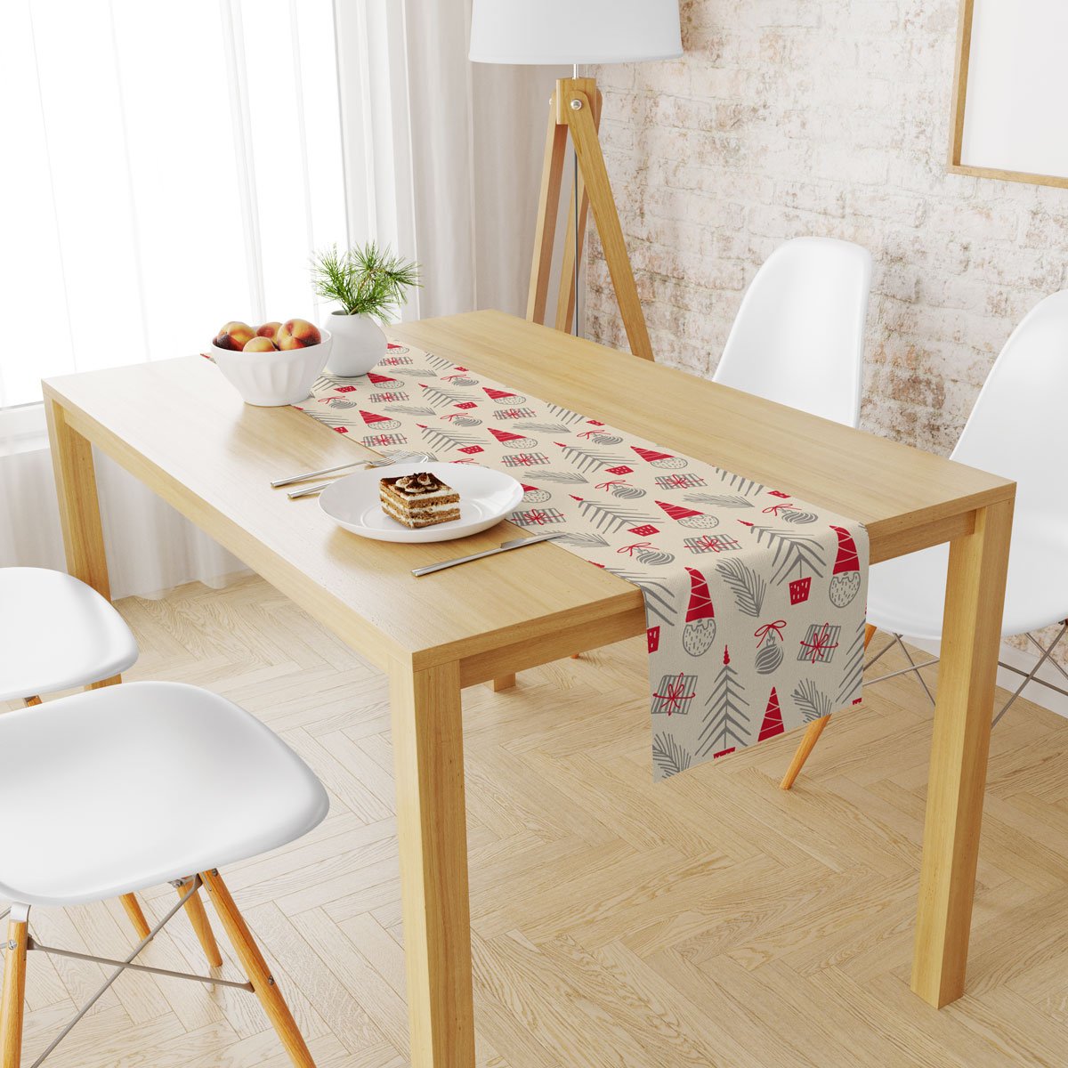 Christmas Set (4Cushions Cover + 1 Runner)