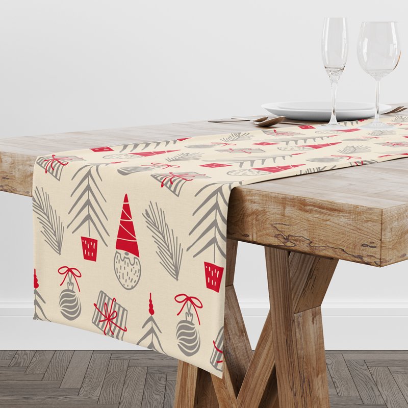 Christmas Set (4Cushions Cover + 1 Runner)