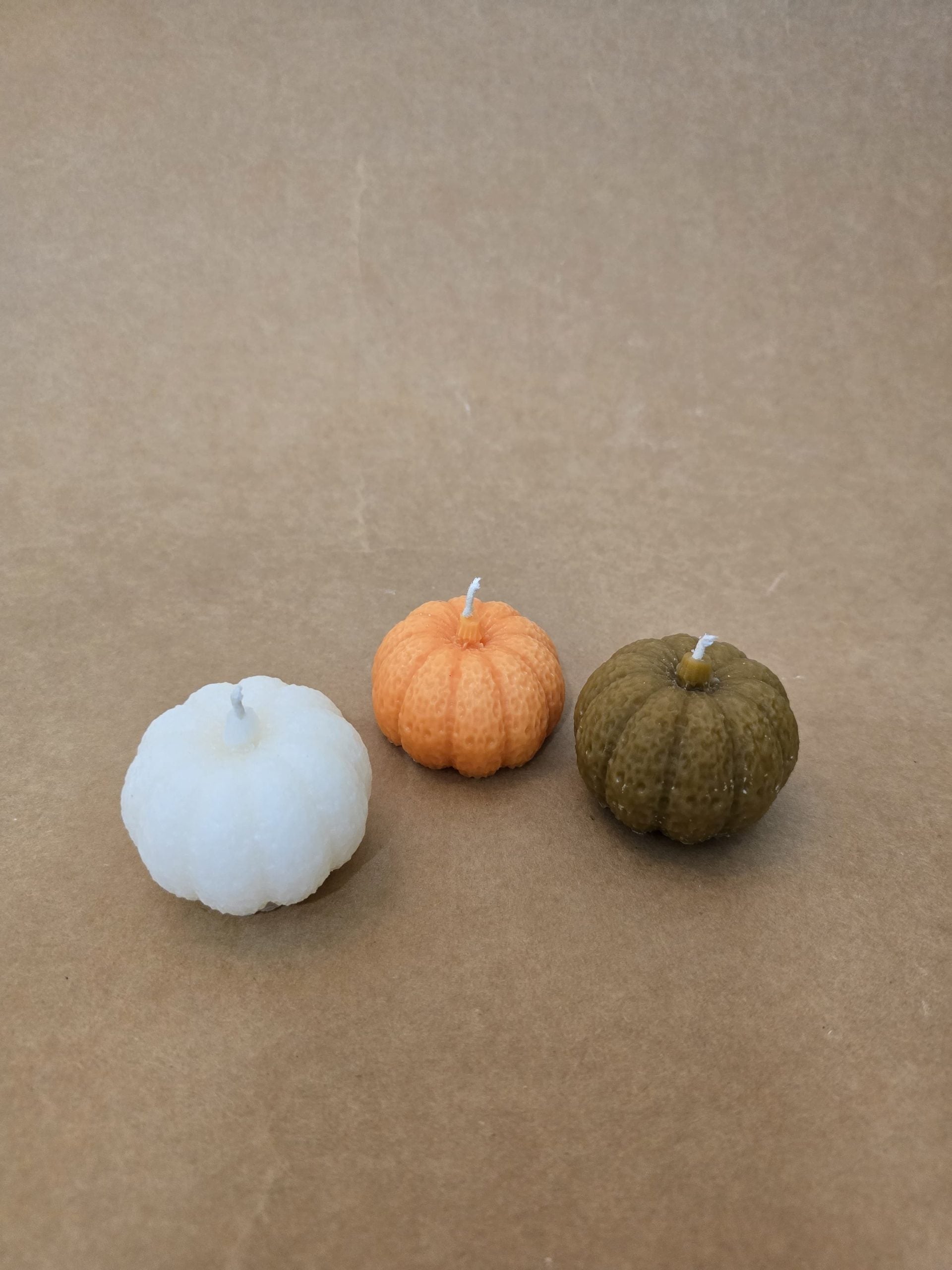 Set Of 3 Pumpkin Candles