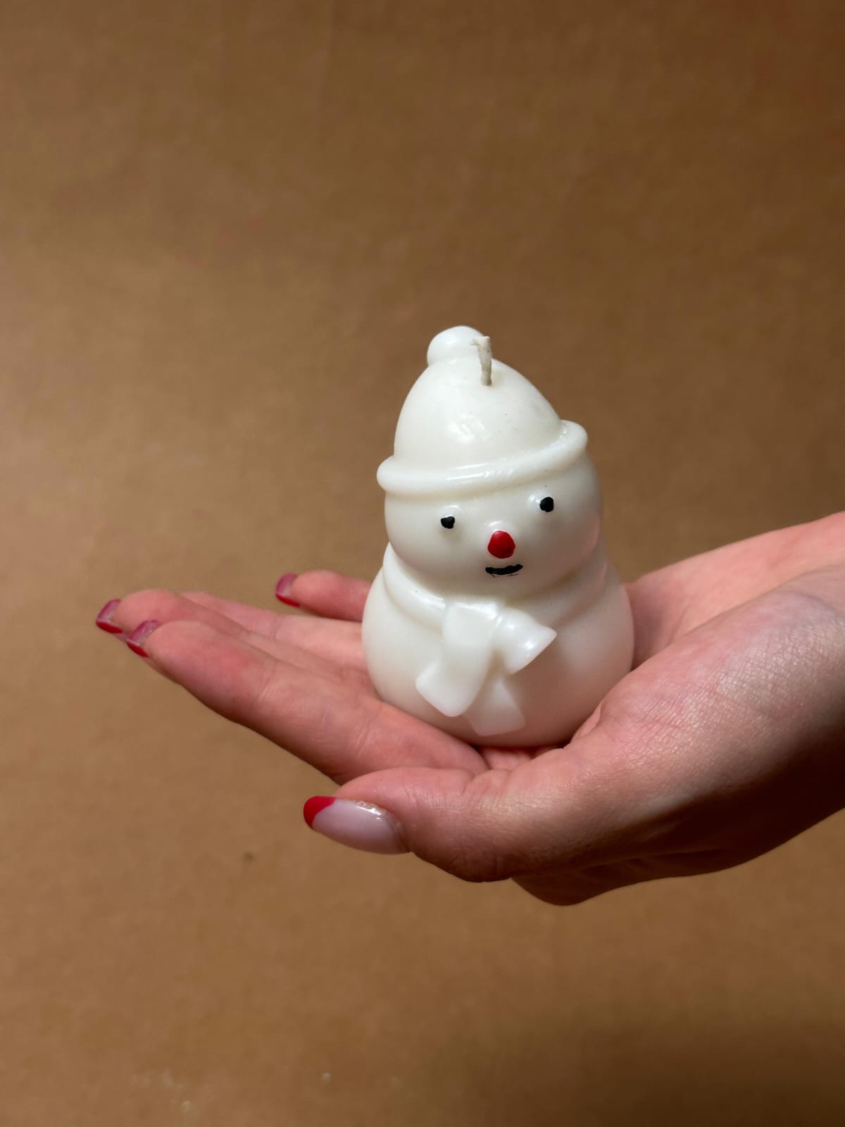 Snow Man Candle
