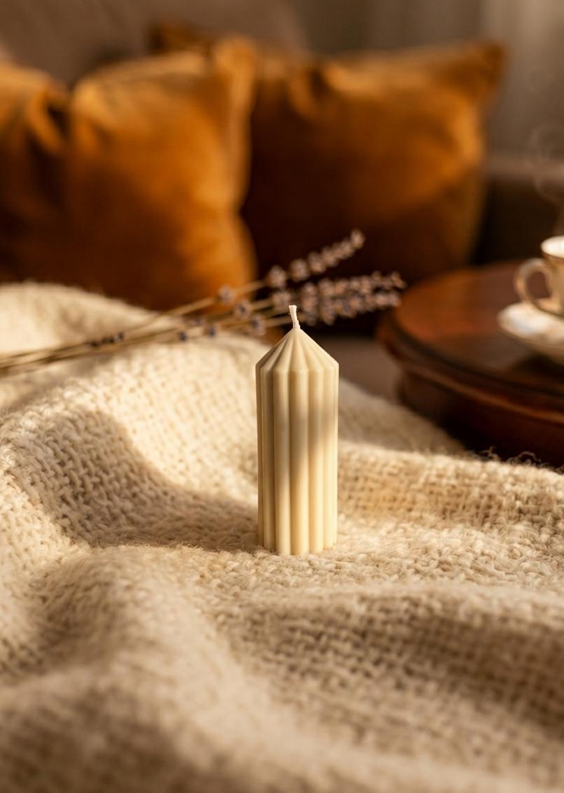 vertical stripe Candle