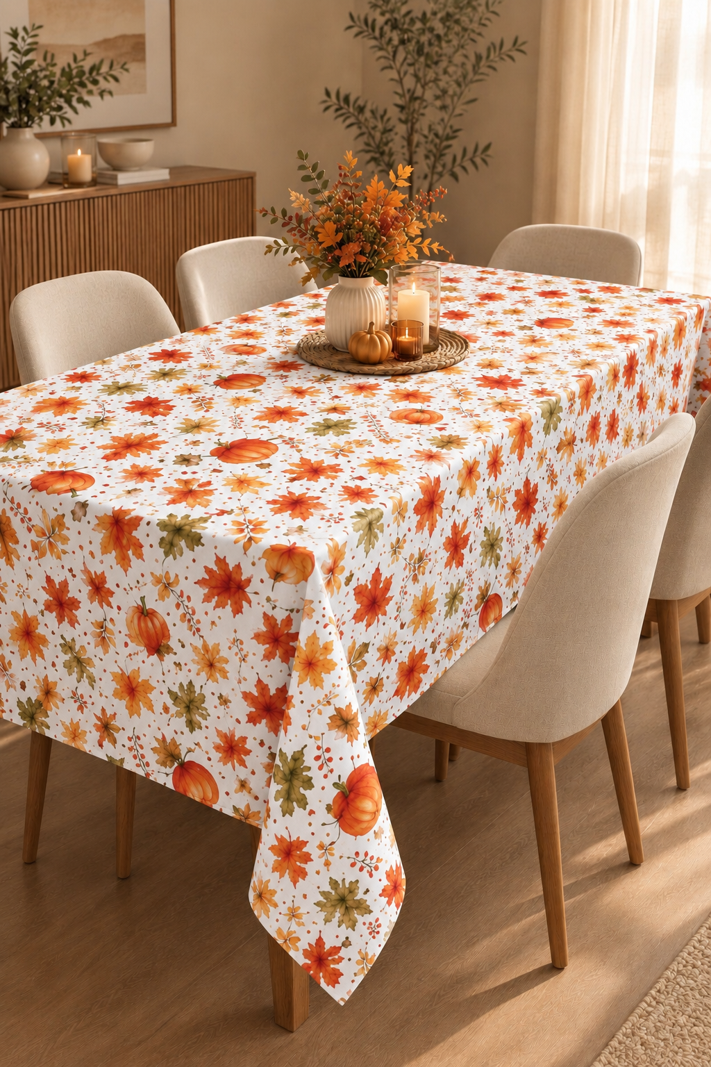 Autumn Rectangular Table Cloth 240*145 CM
